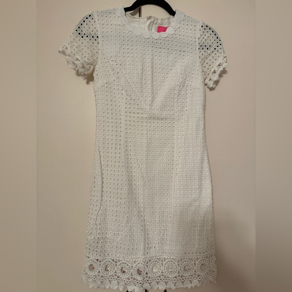 Lilly Pulitzer Elegant White Lace Dress
